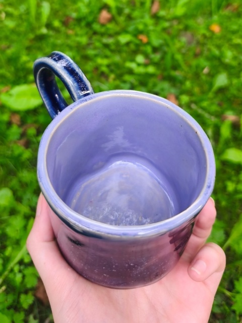 Kubek ceramiczny, ręcznie lepiony nr 7
