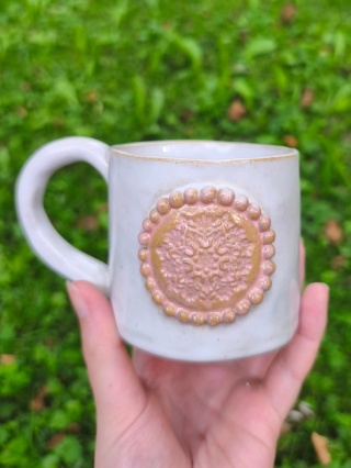 Kubek ceramiczny, ręcznie lepiony nr 8