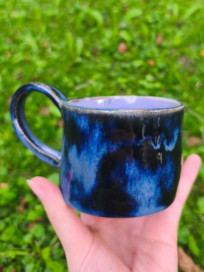 Kubek ceramiczny, ręcznie lepiony nr 9