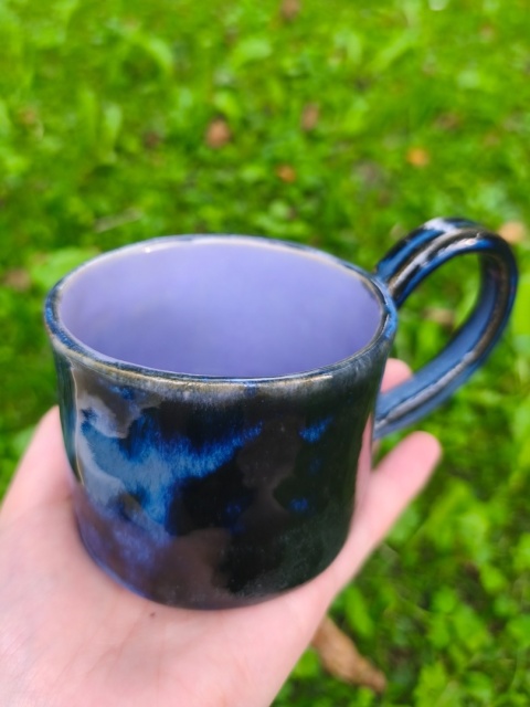Kubek ceramiczny, ręcznie lepiony nr 9