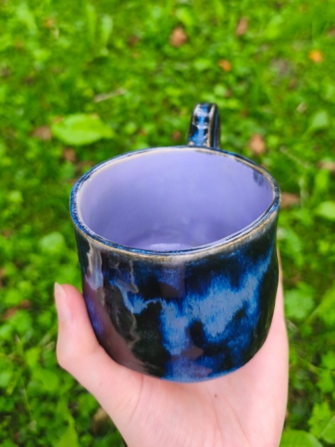 Kubek ceramiczny, ręcznie lepiony nr 9