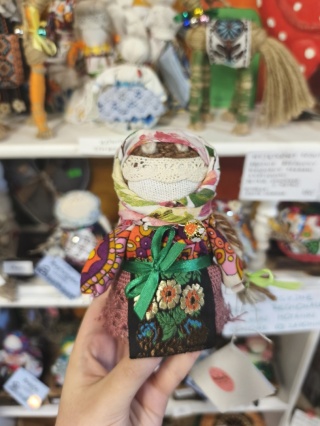 Lalka motanka ziarnuszka z owsem