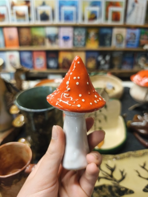 Muchomor ceramiczny do postawienia figurka 1