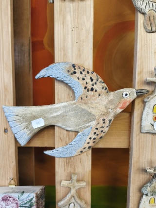 Ptak lecący ceramiczny Bi ozdoba na ścianę ceramika