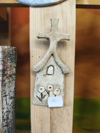 Kapliczka mała ceramiczna Bi ozdoba na ścianę ceramika 1