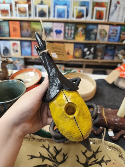 Świecznik ceramiczny chrząszcz herkules