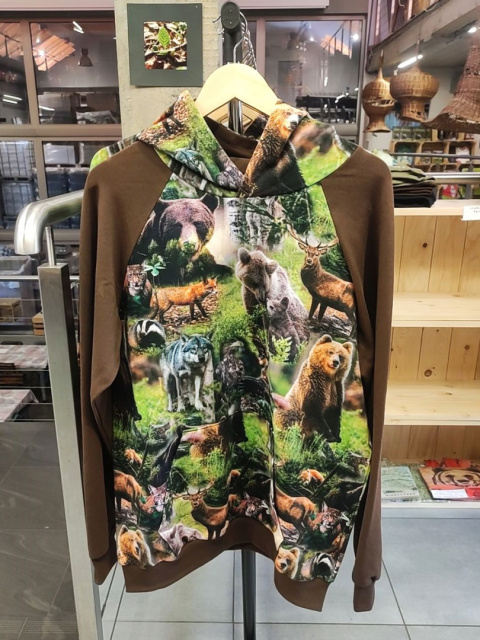 Leśna bluza męska "Zwierzęta w lesie"