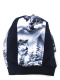 Leśna czapka zero waste "Wilk w zimie"