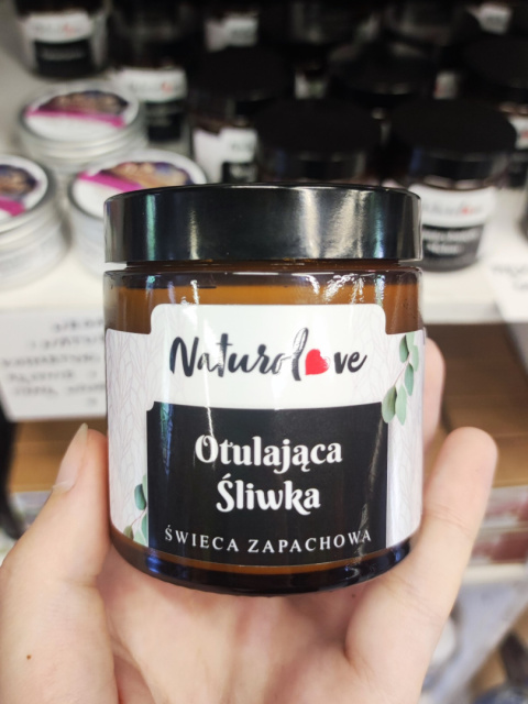 Świeca Sojowa Otulająca Śliwka 120ml Świeca Sojowa Otulająca Śliwka 120ml