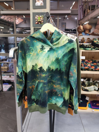 Leśna bluza damska "Las - poranek"