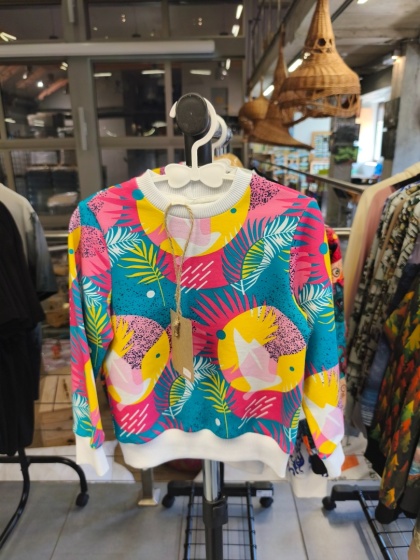 Bluza dziecięca "Kolorowe wzory" ręcznie szyta
