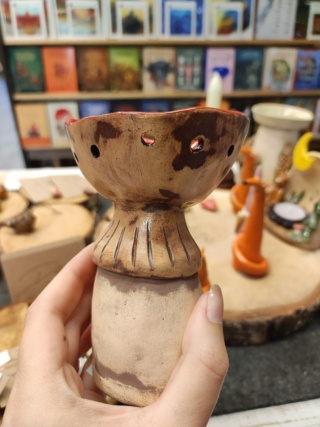 Świecznik ceramiczny na tea lighty muchomor