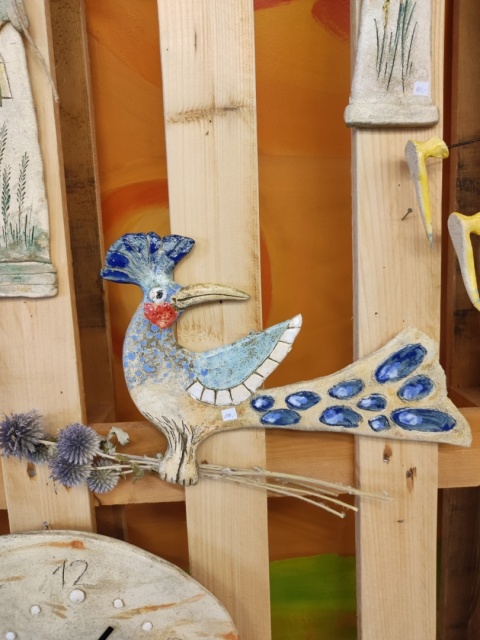 Ptak ceramiczny większy Bi