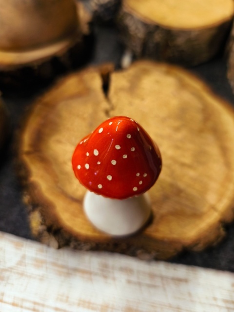 Muchomor ceramiczny figurka