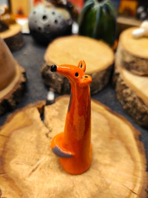 Lis ceramiczny figurka 3