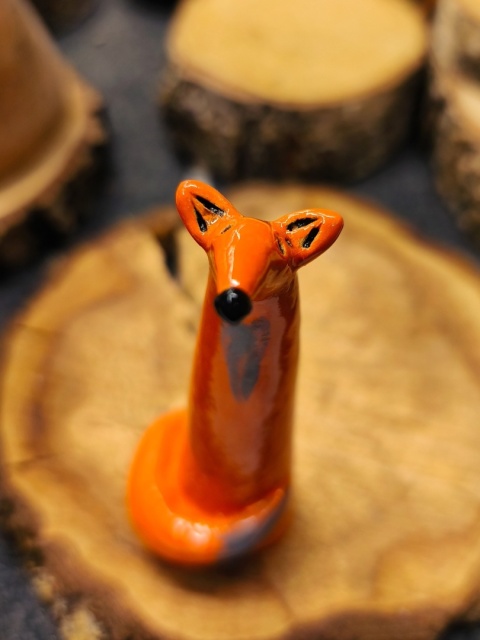 Lis ceramiczny figurka 3