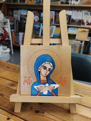 Matka Boska Pneumatofora mała 2 - ikona obraz malowany ręcznie na desce