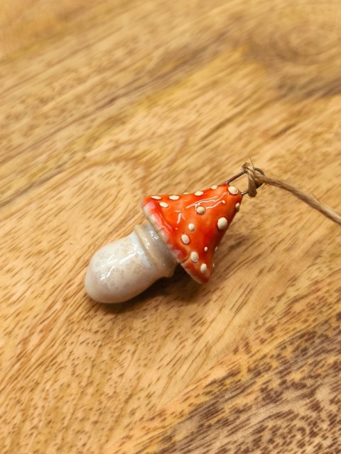 Muchomor ceramiczny zawieszka 6