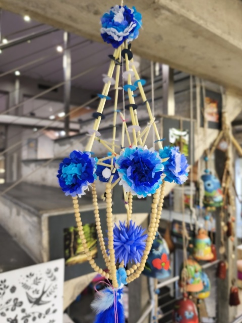 Pająk ludowy obręczowy niebieski