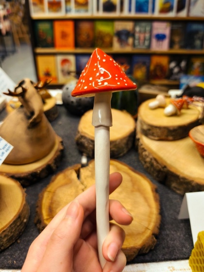 Muchomor ceramiczny do wbicia do doniczki 1