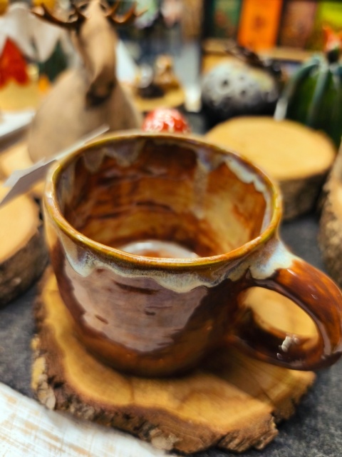 Kubek ceramiczny z grzybami OUTLET