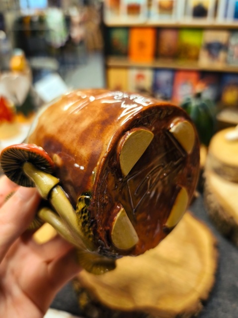 Kubek ceramiczny z grzybami OUTLET
