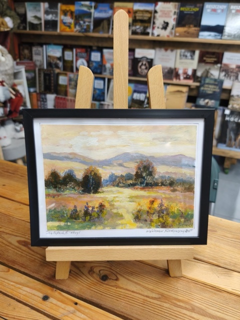 "Na łąkach IV" - akryl w ramie mniejszy