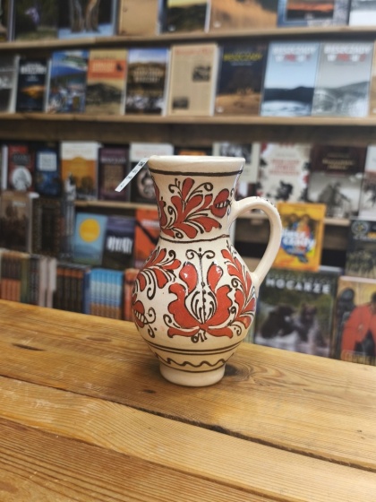 Dzbanek ceramiczny z tradycyjnym wzorem 2 - Korund, Rumunia