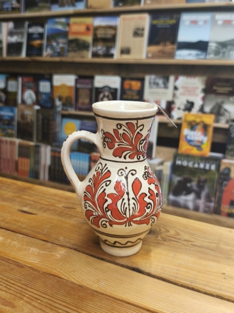 Dzbanek ceramiczny z tradycyjnym wzorem 2 - Korund, Rumunia