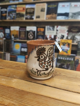 Kubek ceramiczny z tradycyjnym wzorem 1 - Horezu, Rumunia