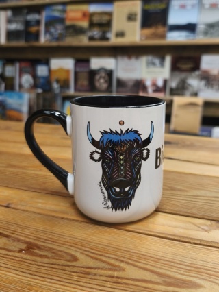 Kubek ceramiczny Bieszczady z nadrukiem Żubr