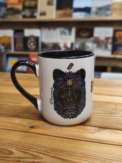 Kubek ceramiczny Bieszczady z nadrukiem Niedźwiedź