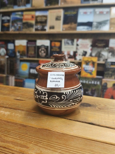Cukiernica ceramiczna z tradycyjnym wzorem - Korund, Rumunia