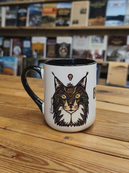 Kubek ceramiczny Bieszczady z nadrukiem Ryś