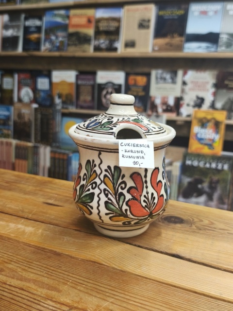 Cukiernica ceramiczna z tradycyjnym wzorem - Korund, Rumunia