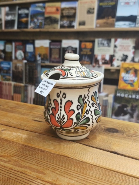 Cukiernica ceramiczna z tradycyjnym wzorem - Korund, Rumunia