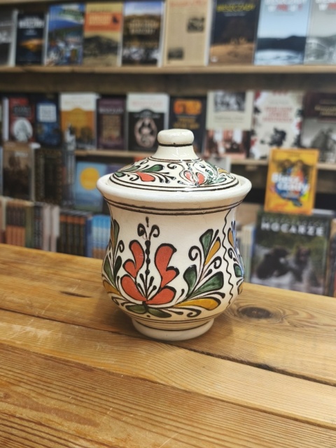 Cukiernica ceramiczna z tradycyjnym wzorem - Korund, Rumunia